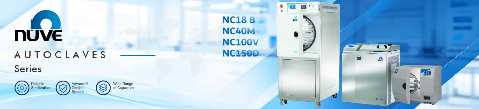 اتوکلاوهای آزمایشگاهی NUVE